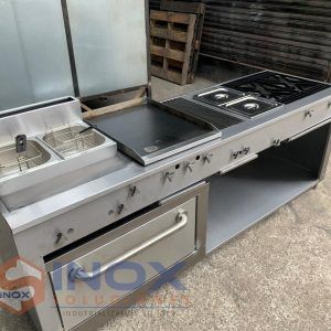 Estufa multifuncional en acero inoxidable 304/AISI 6-1 horno con termóstato