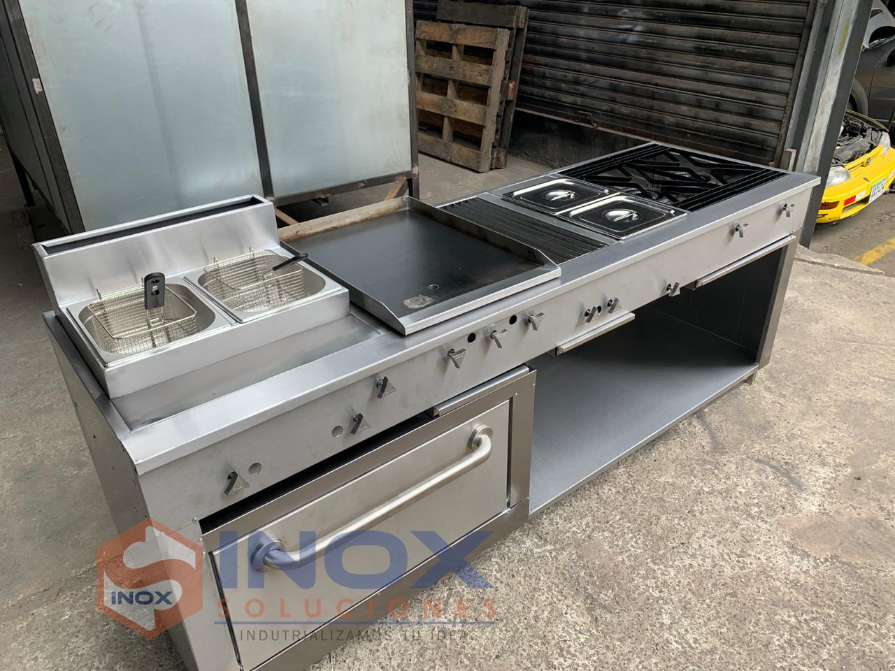 Estufa multifuncional en acero inoxidable 304/AISI 6-1 horno con termóstato