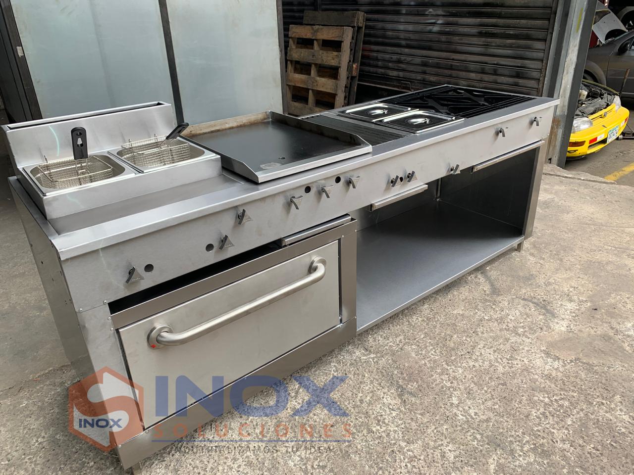 Estufa multifuncional en acero inoxidable 304/AISI 6-1 horno con termóstato - Imagen 3