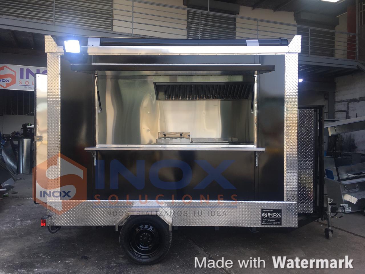 Remolque c/horno tipo Food Truck 10x6,4 pies = 3x1,90 mts