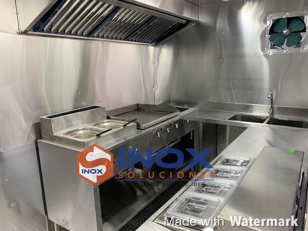 Remolque tipo Food Truck en acero inox. 304/AISI 10×6,4 pies = 3×1,90 - Imagen 6