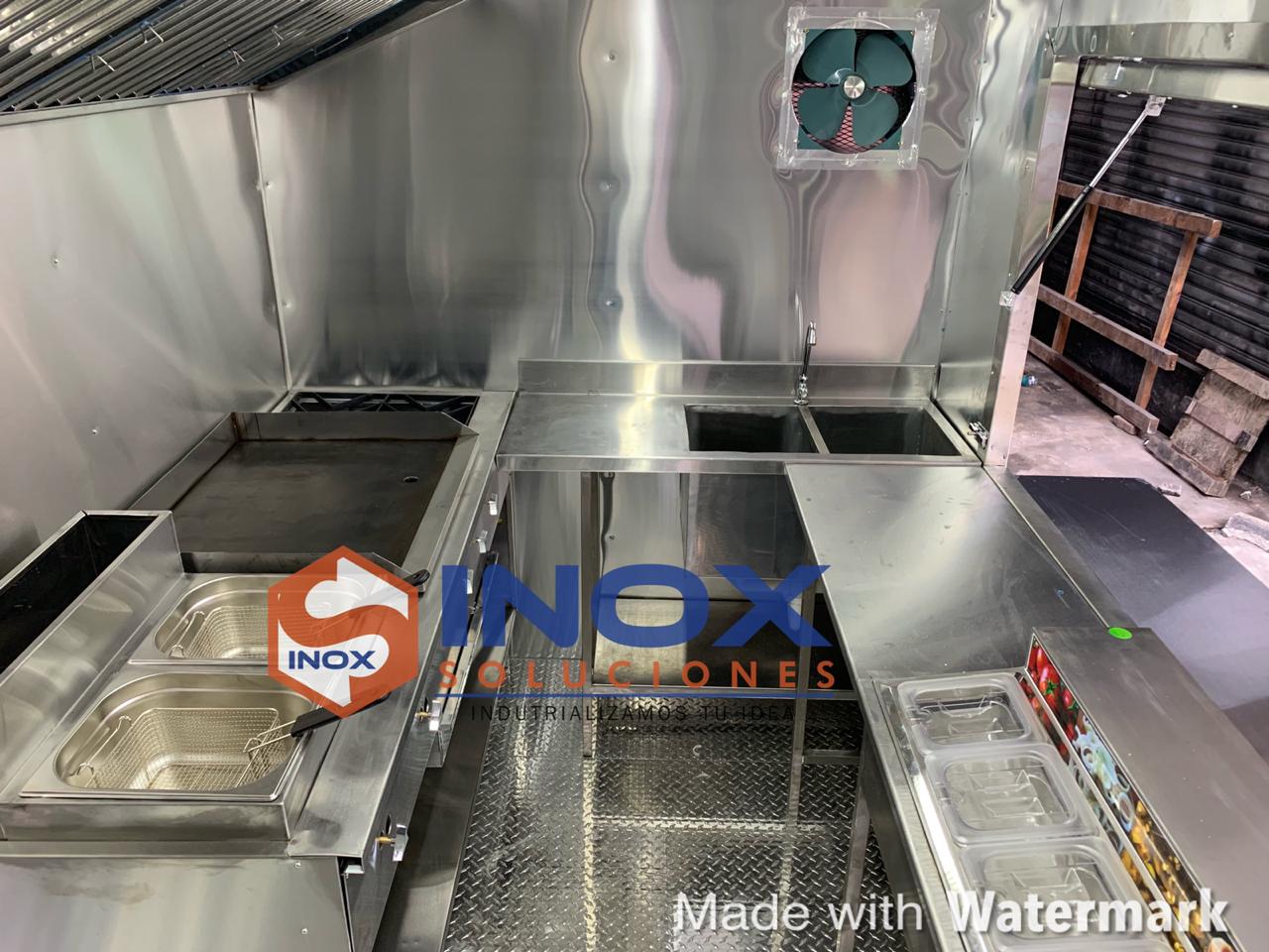 Remolque tipo Food Truck en acero inox. 304/AISI 10×6,4 pies = 3×1,90 - Imagen 5