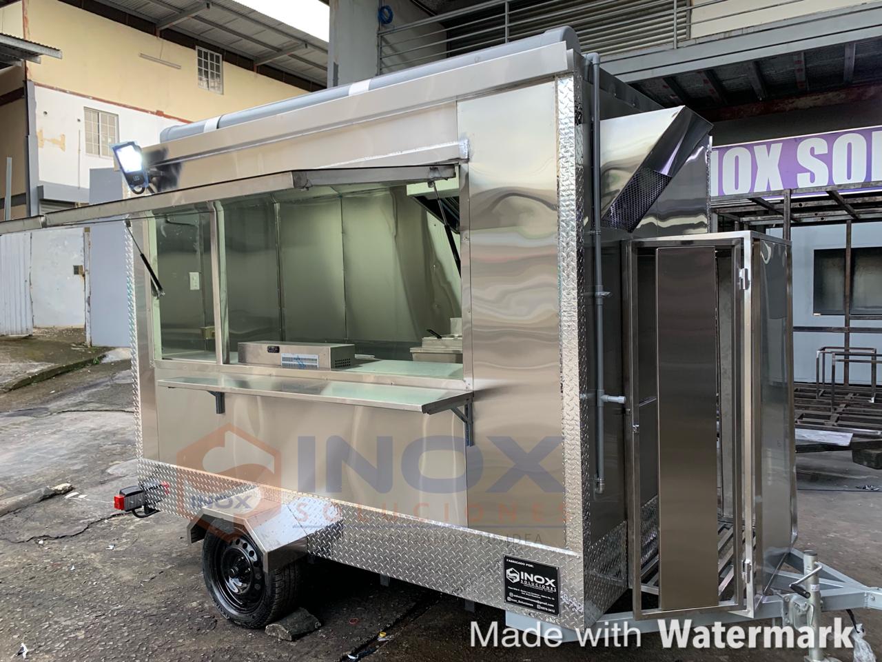 Remolque tipo Food Truck en acero inox. 304/AISI 10×6,4 pies = 3×1,90 - Imagen 3