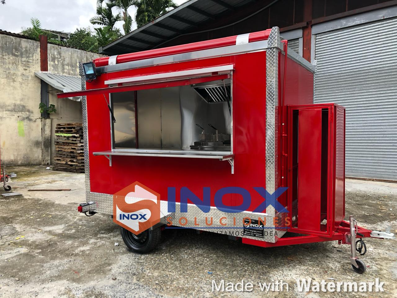 Remolque tipo Food Truck 10×6,4 pies = 3×1,90 mts