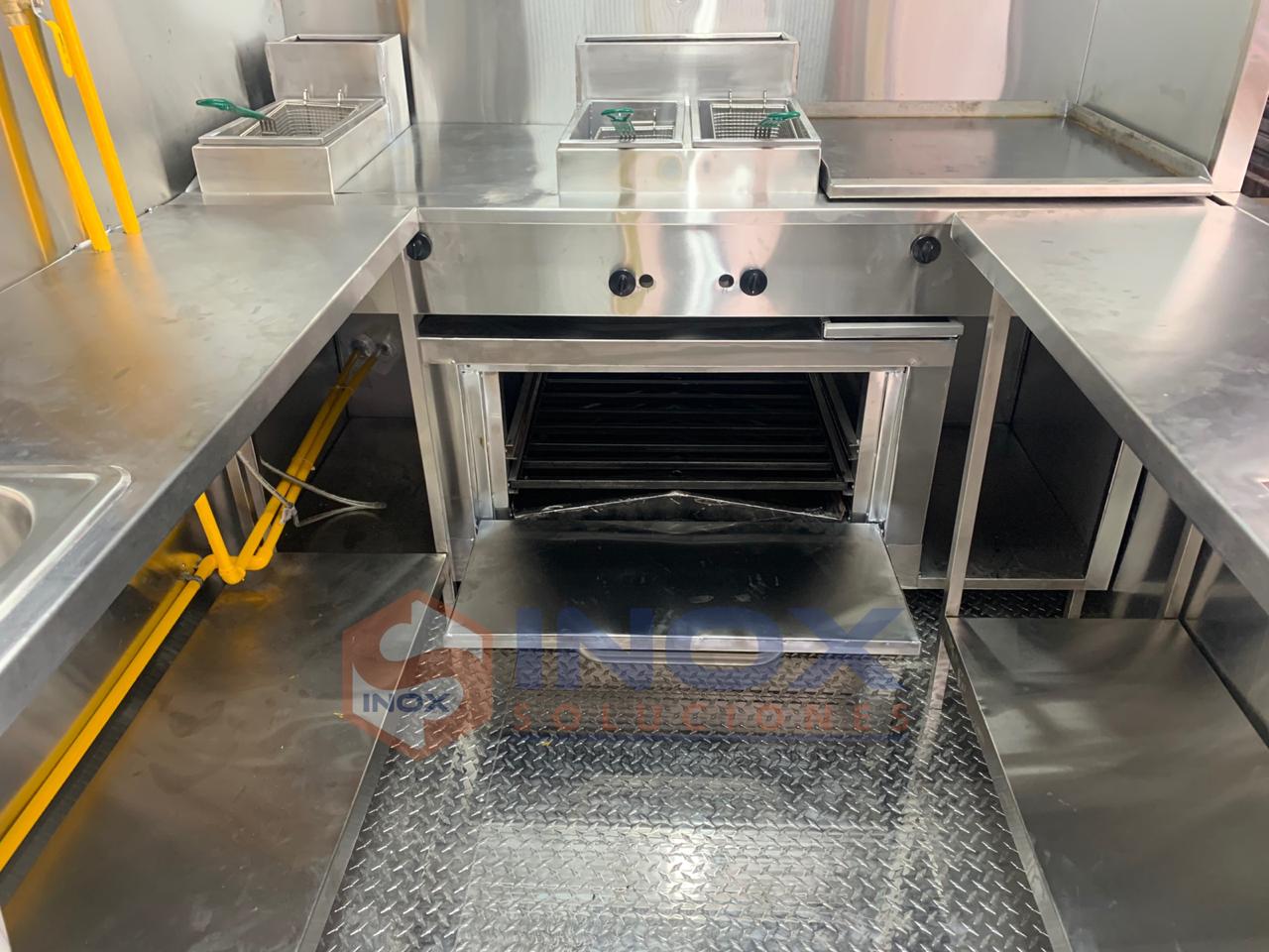 Remolque c/horno tipo Food Truck 10x6,4 pies = 3x1,90 mts - Imagen 5
