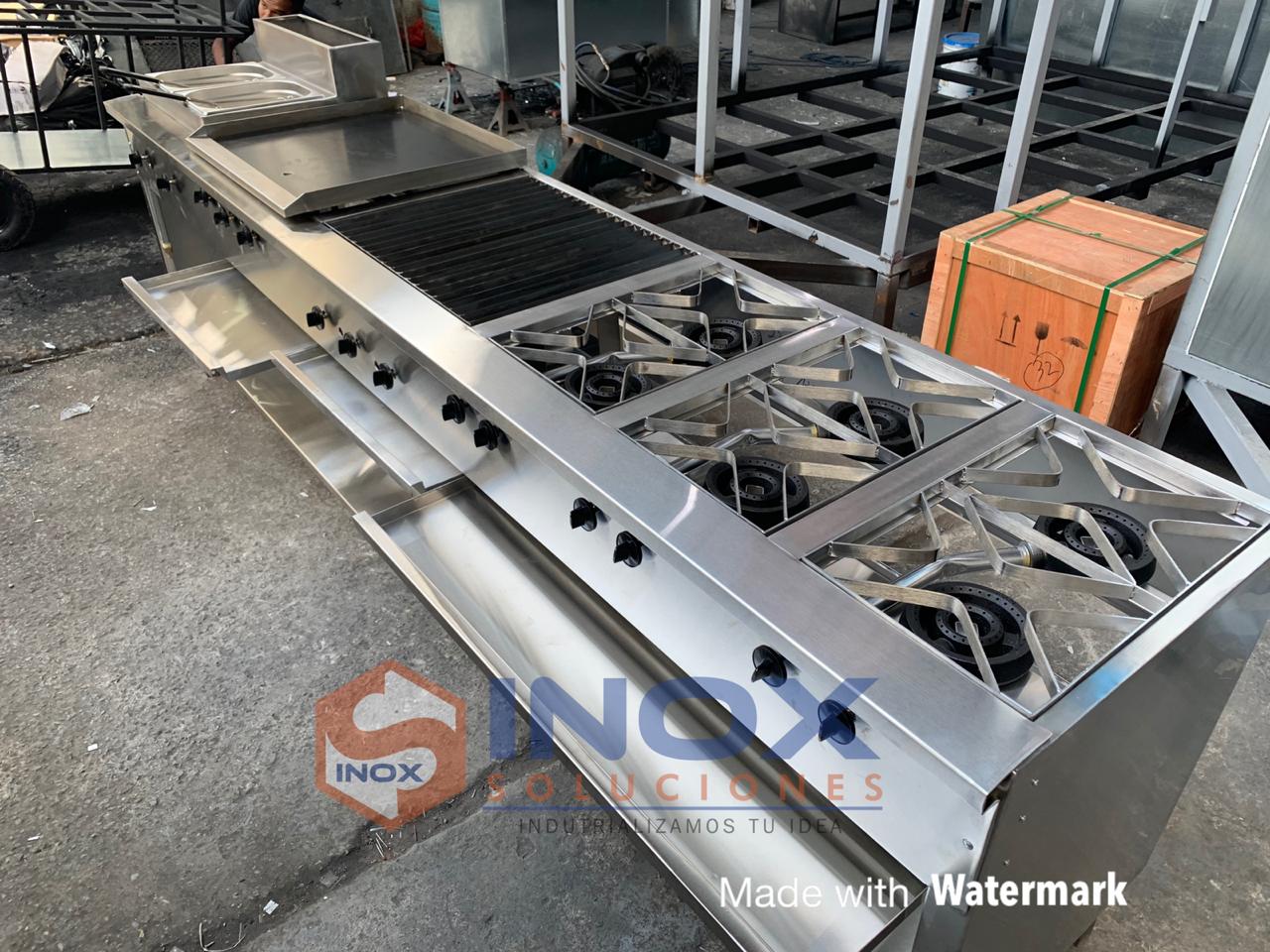 Estufa multifuncional en acero inoxidable 304/AISI 4-1