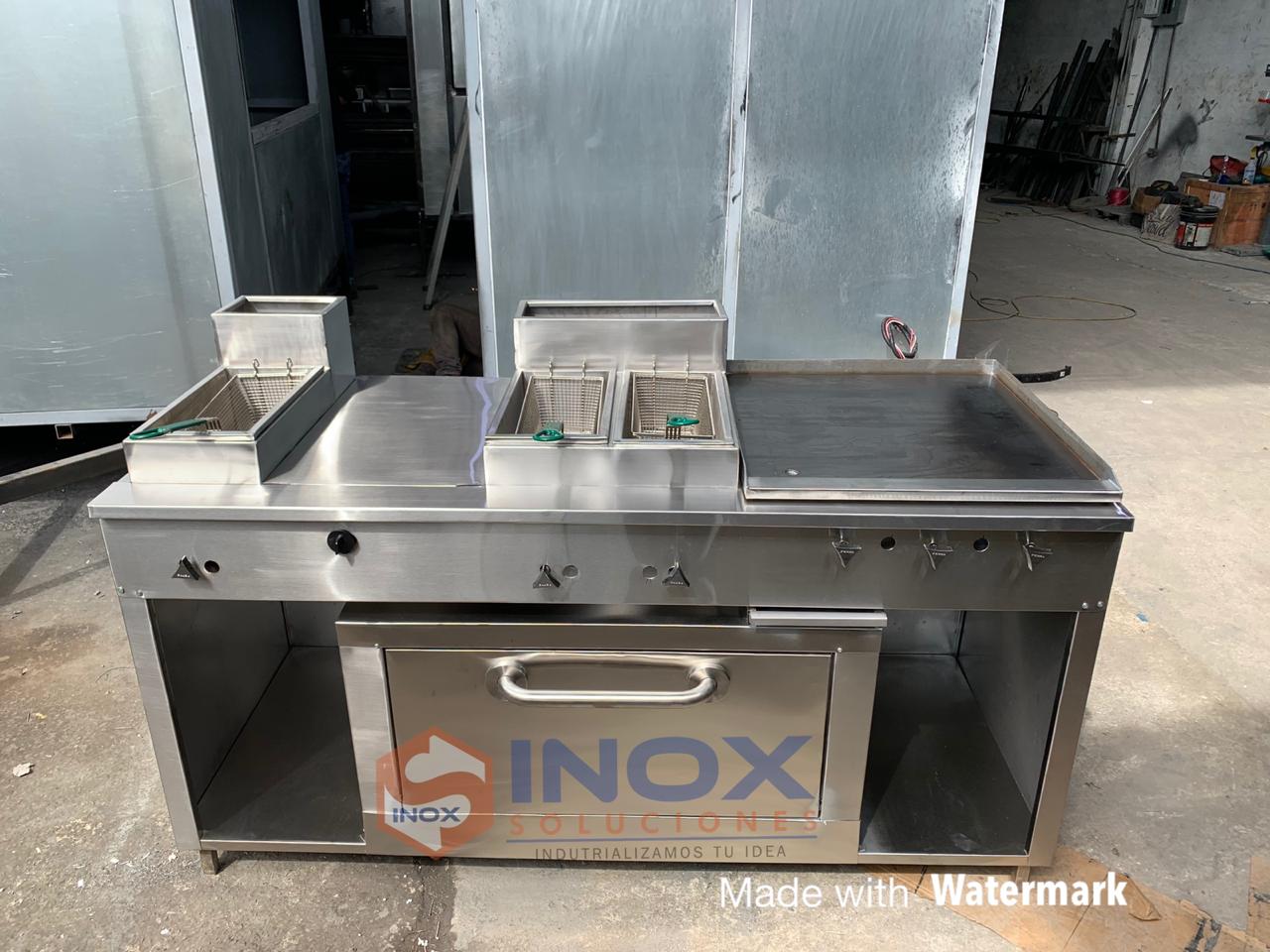 Estufa multifuncional en acero inoxidable 304/AISI 3-1 horno con termostato - Imagen 4