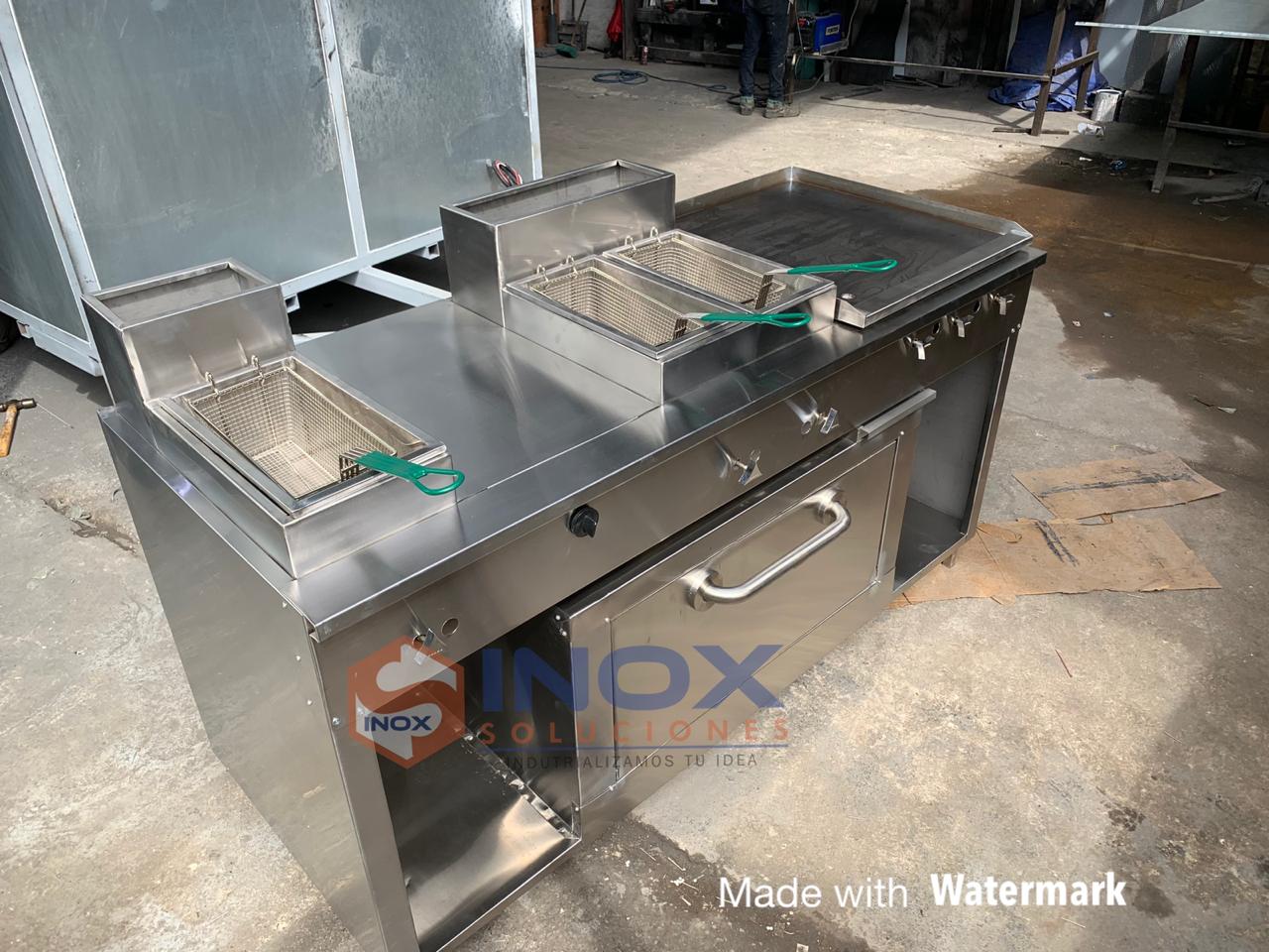 Estufa multifuncional en acero inoxidable 304/AISI 3-1 horno con termostato - Imagen 5