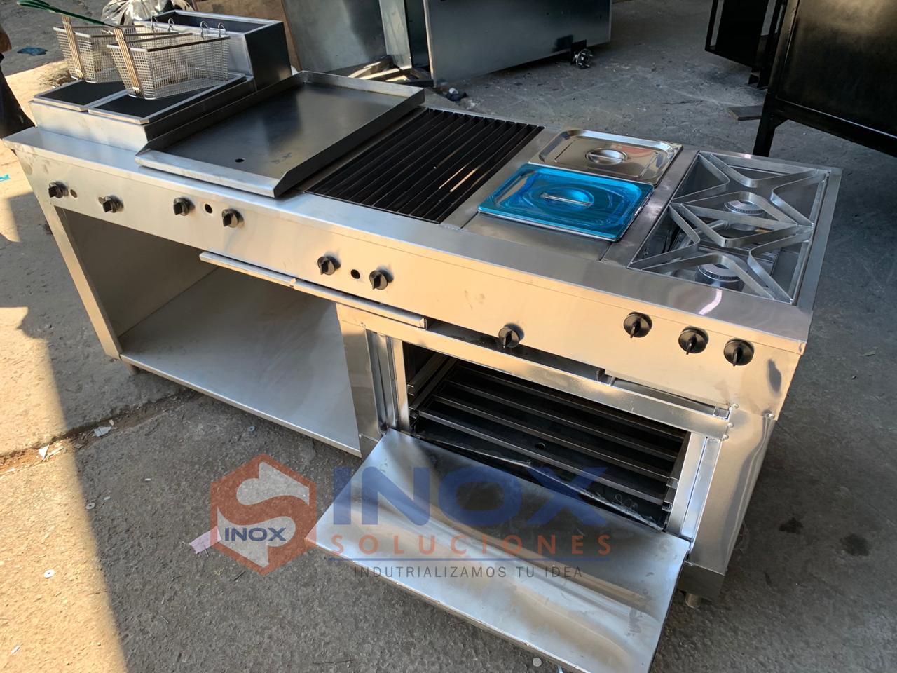 Estufa multifuncional en acero inoxidable 304/AISI 6-1 horno con termostato - Imagen 3