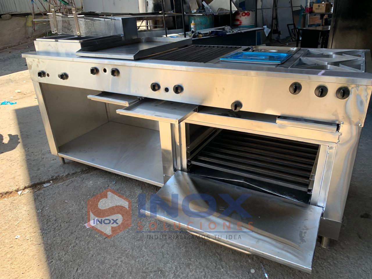 Estufa multifuncional en acero inoxidable 304/AISI 6-1 horno con termostato - Imagen 4