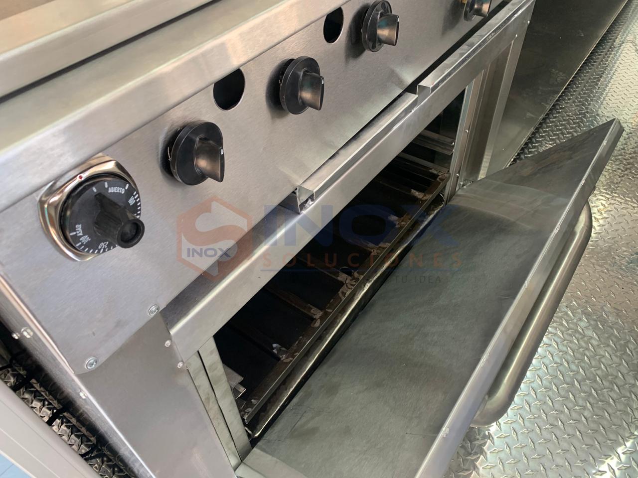 Remolque tipo Food Truck 12,5×6,4 pies = 3,75×1,90 mts con horno - Imagen 5