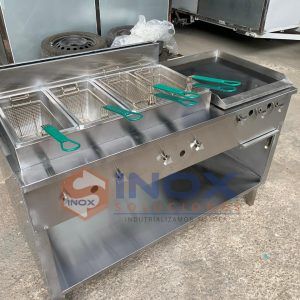 Estufa multifuncional en acero inoxidable 304/AISI 2-1