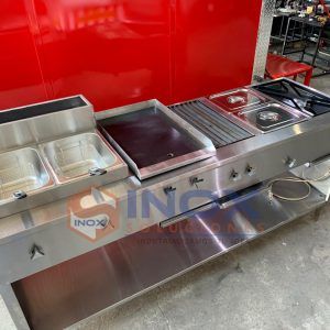 Estufa multifuncional en acero inoxidable 304/AISI 5-1