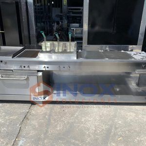 Estufa multifuncional en acero inoxidable 304/AISI 5-1 horno con termostato