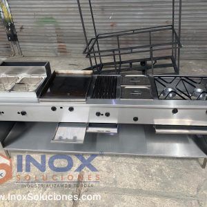 Estufa multifuncional en acero inoxidable 304/AISI 5-1