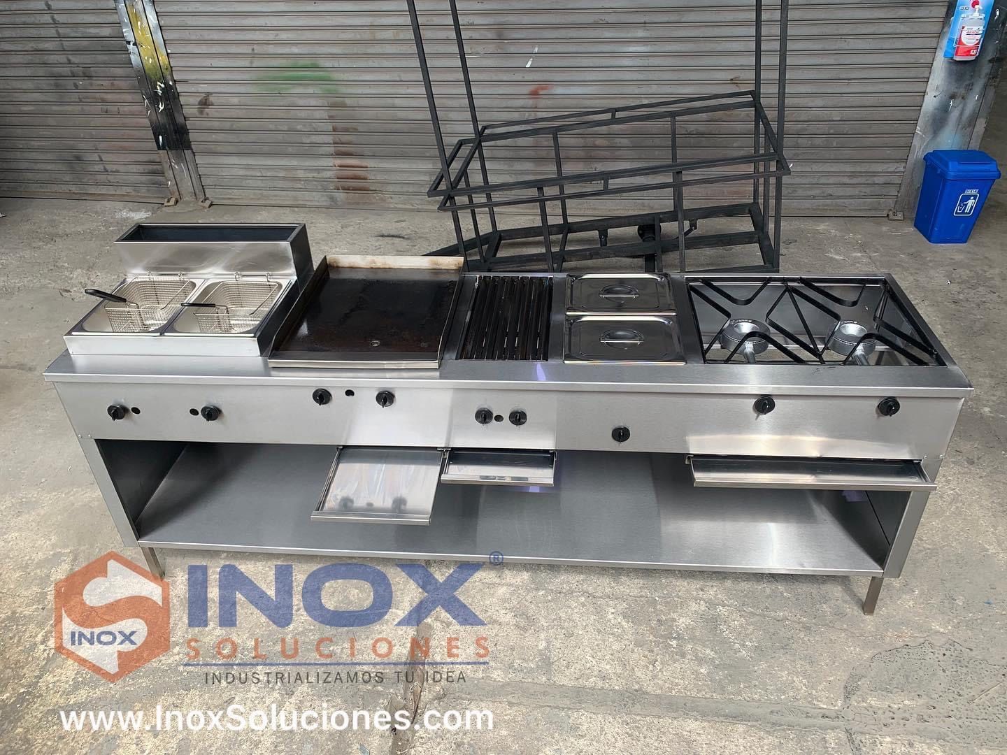 Estufa multifuncional en acero inoxidable 304/AISI 5-1