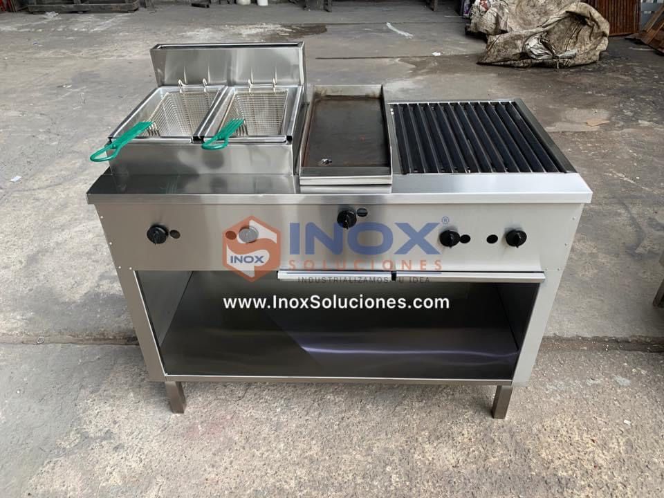 Estufa multifuncional en acero inoxidable 304/AISI 3-1