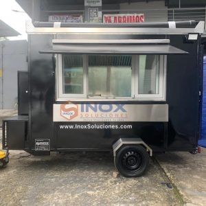 Remolque tipo Food Truck c/horno 10×6,4 pies = 3×1,90 mts ventanas corredizas