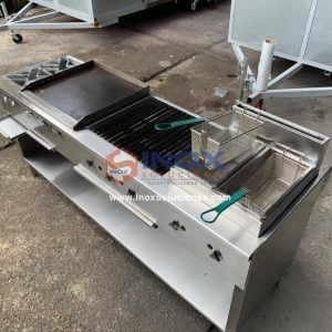 Estufa multifuncional en acero inoxidable 304/AISI 4-1