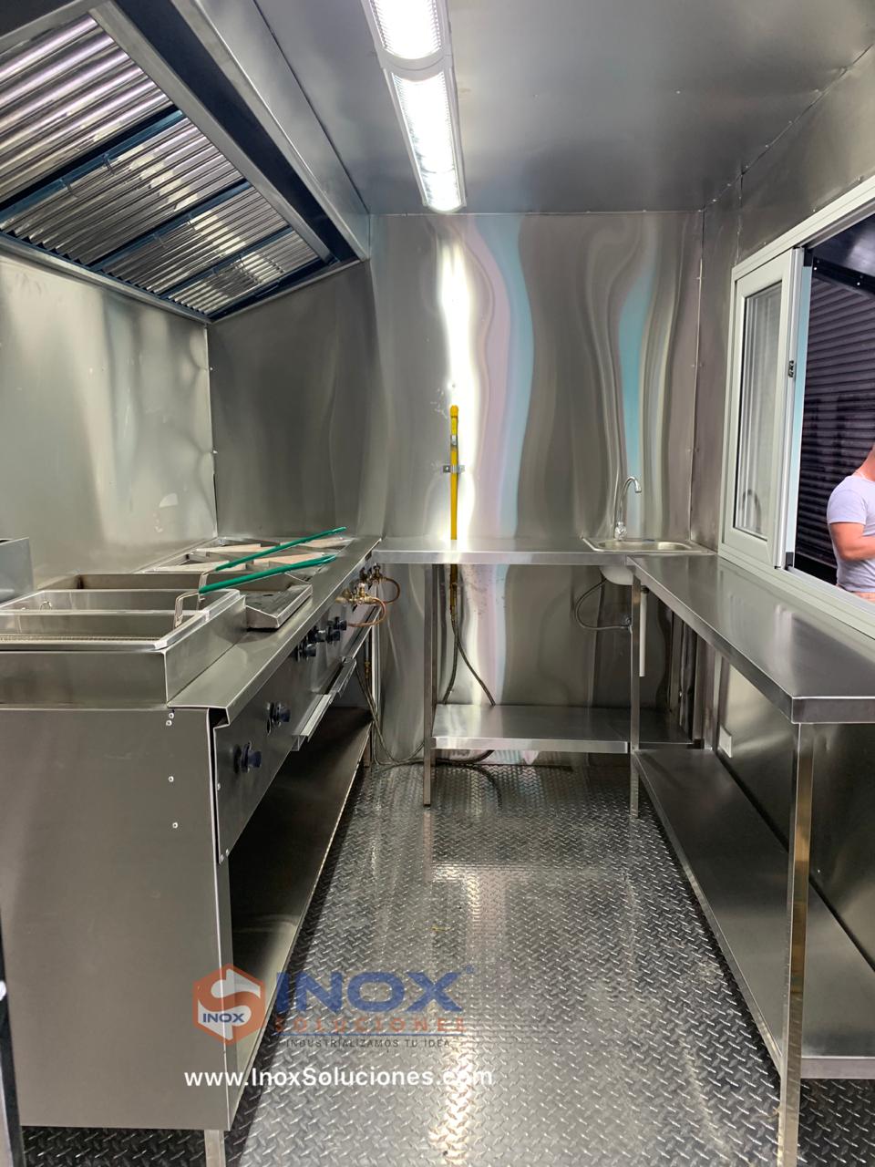 Remolque tipo Food Truck 10×6,4 pies = 3×1,90 mts con ventana corrediza - Imagen 5
