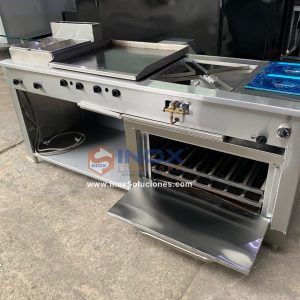 Estufa multifuncional en acero inoxidable 304/AISI 5-1 horno con termostato