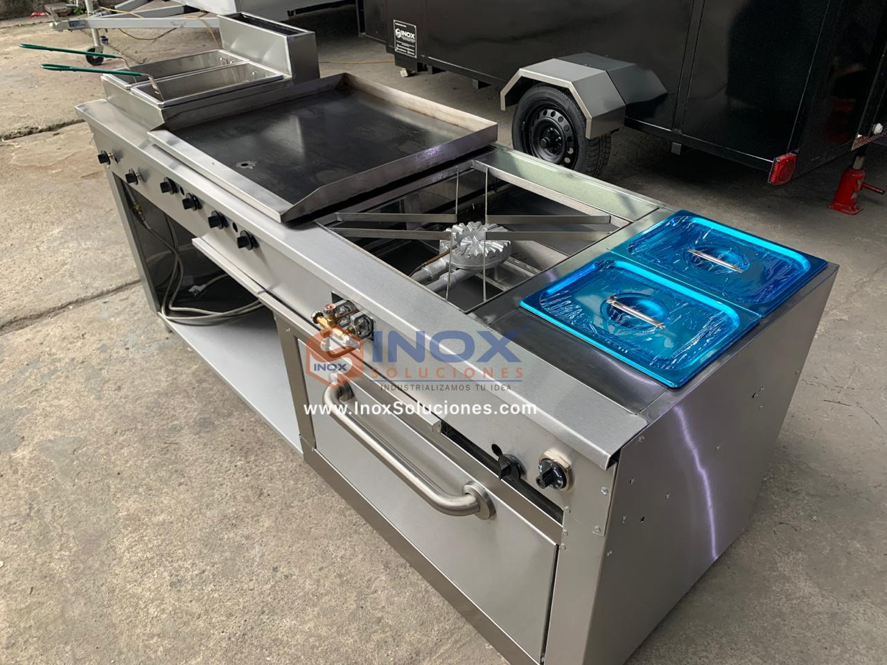 Estufa multifuncional en acero inoxidable 304/AISI 5-1 horno con termostato - Imagen 4