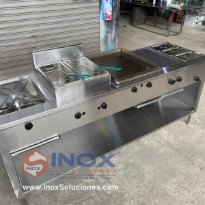 Estufa multifuncional en acero inoxidable 304/AISI 5-1