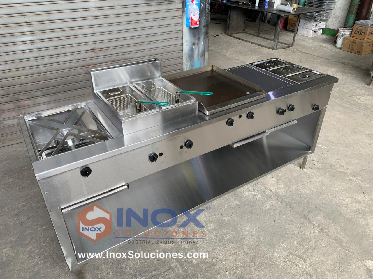 Estufa multifuncional en acero inoxidable 304/AISI 5-1