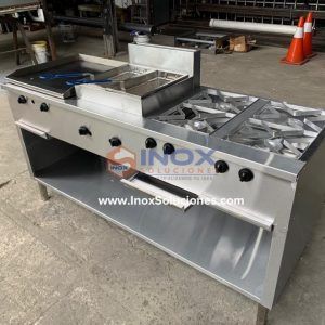Estufa multifuncional en acero inoxidable 304/AISI 3-1