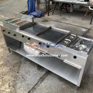 Estufa multifuncional en acero inoxidable 304/AISI 5-1