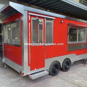 Remolque tipo Food Truck con área para Bbq 16x8 pies