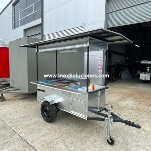 Carretilla tipo remolque para hot dog hamburguesas comida rápida