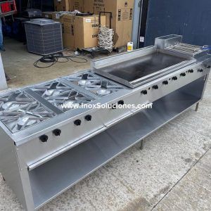 Estufa multifuncional en acero inoxidable 304/AISI 3-1
