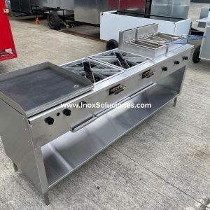 Estufa multifuncional en acero inoxidable 304/AISI 3-1