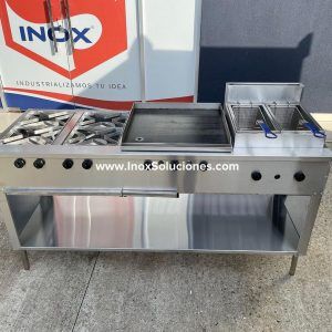Estufa multifuncional en acero inoxidable 304/AISI 3-1