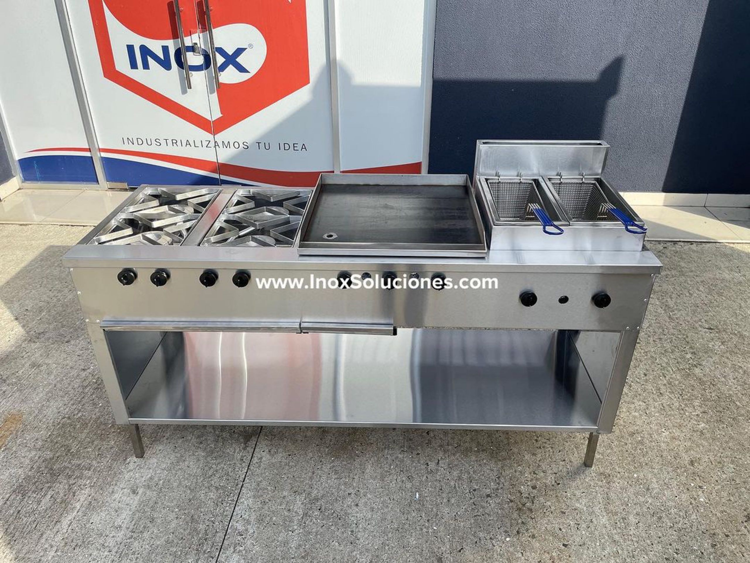 Estufa multifuncional en acero inoxidable 304/AISI 3-1