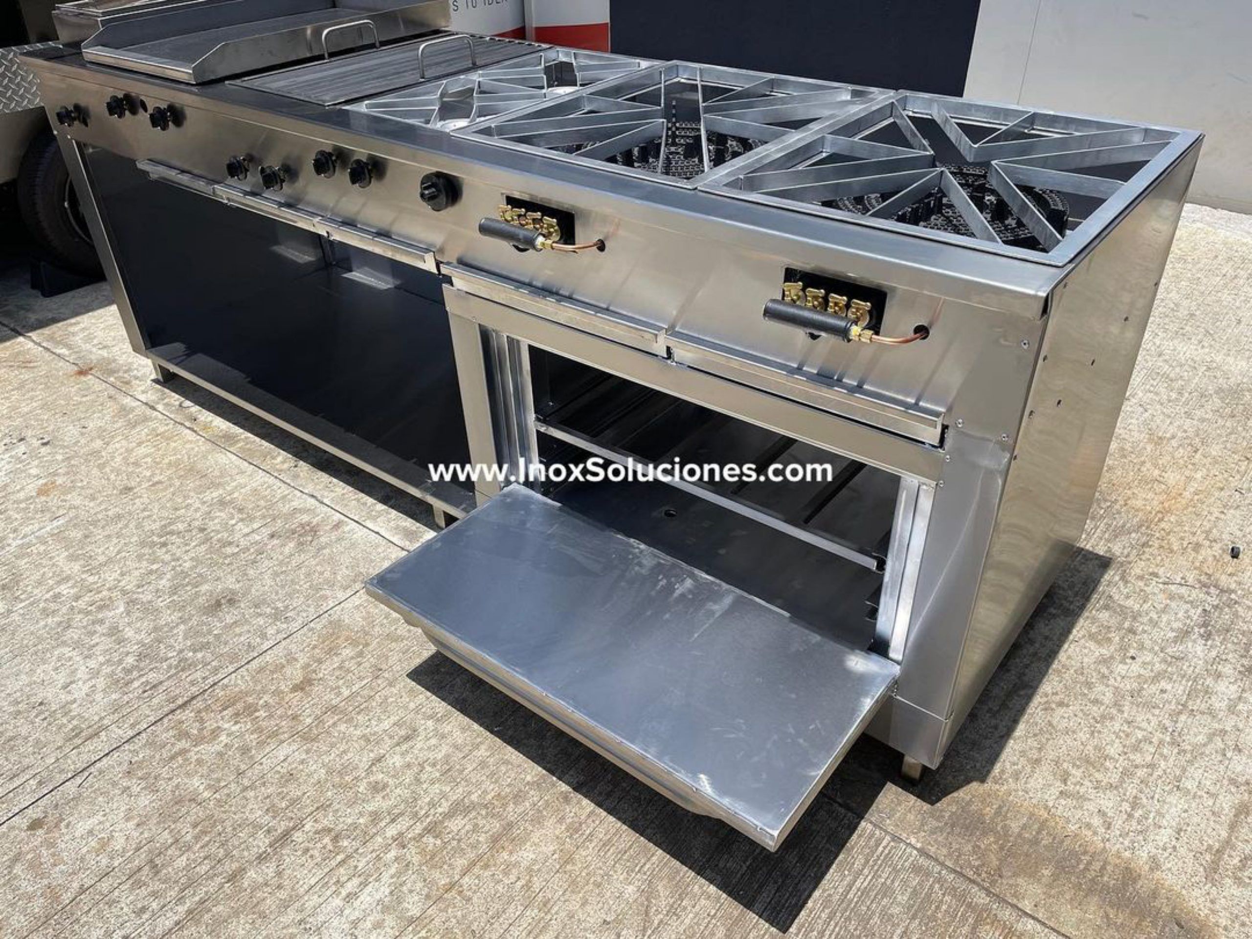 Estufa multifuncional en acero inoxidable 304/AISI 5-1 horno con termóstato - Imagen 5
