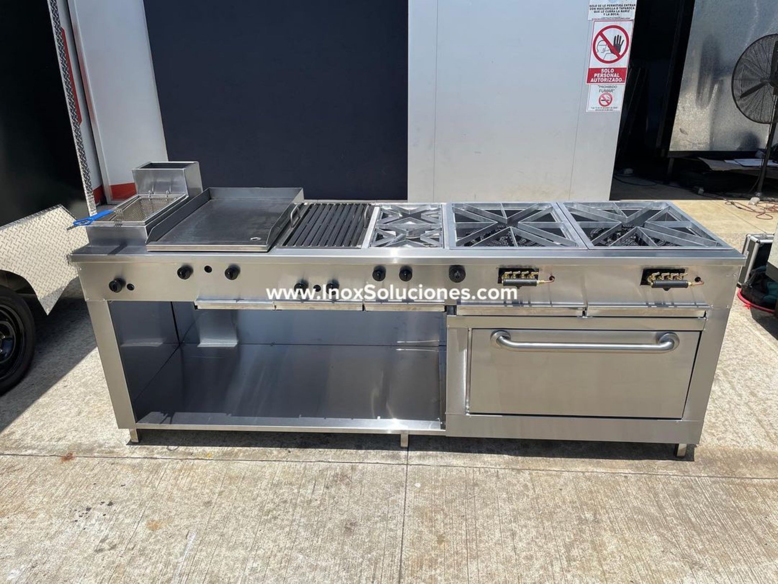 Estufa multifuncional en acero inoxidable 304/AISI 5-1 horno con termóstato - Imagen 3