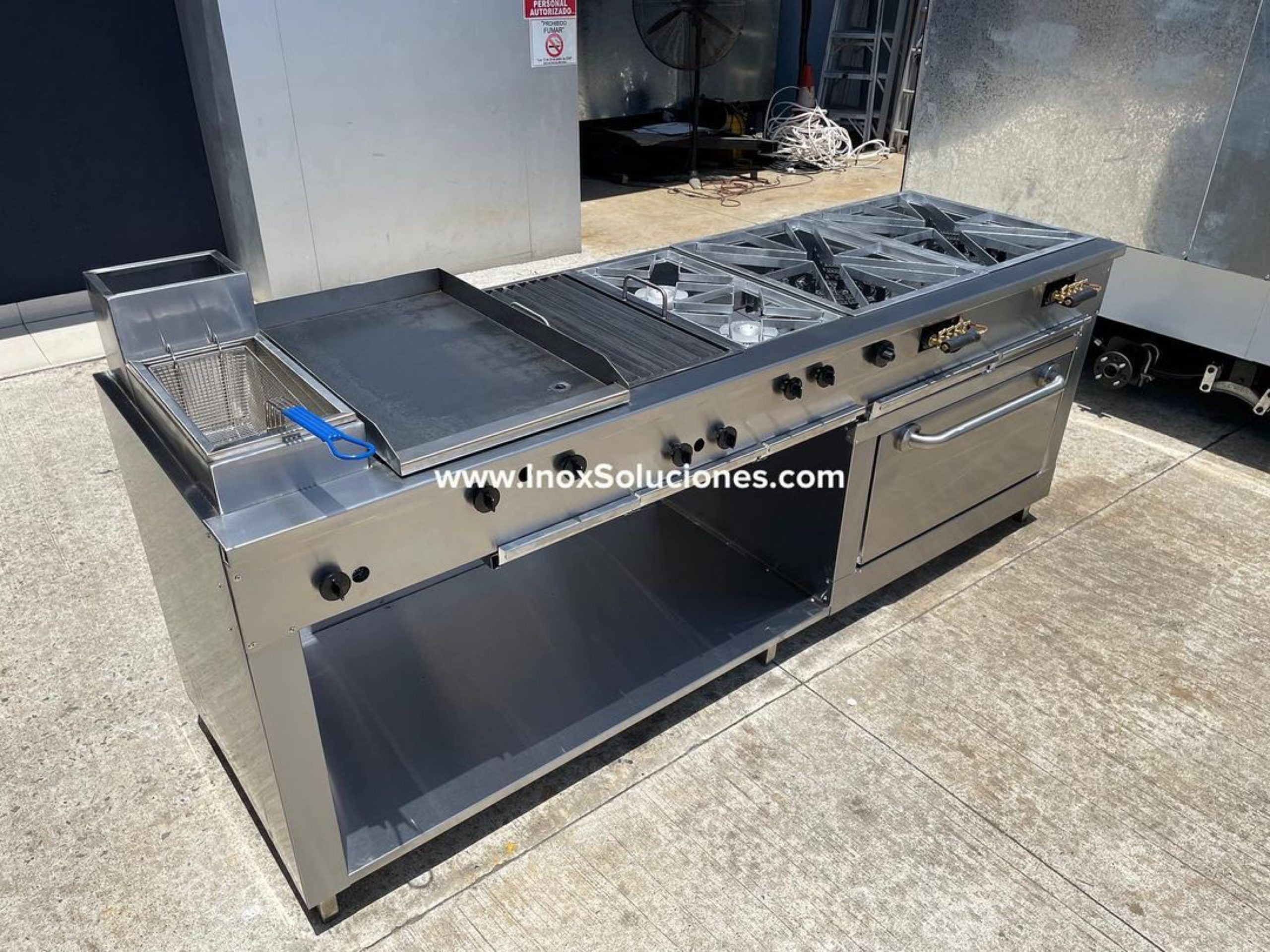 Estufa multifuncional en acero inoxidable 304/AISI 5-1 horno con termóstato - Imagen 4