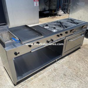 Estufa multifuncional en acero inoxidable 304/AISI 5-1 horno con termóstato