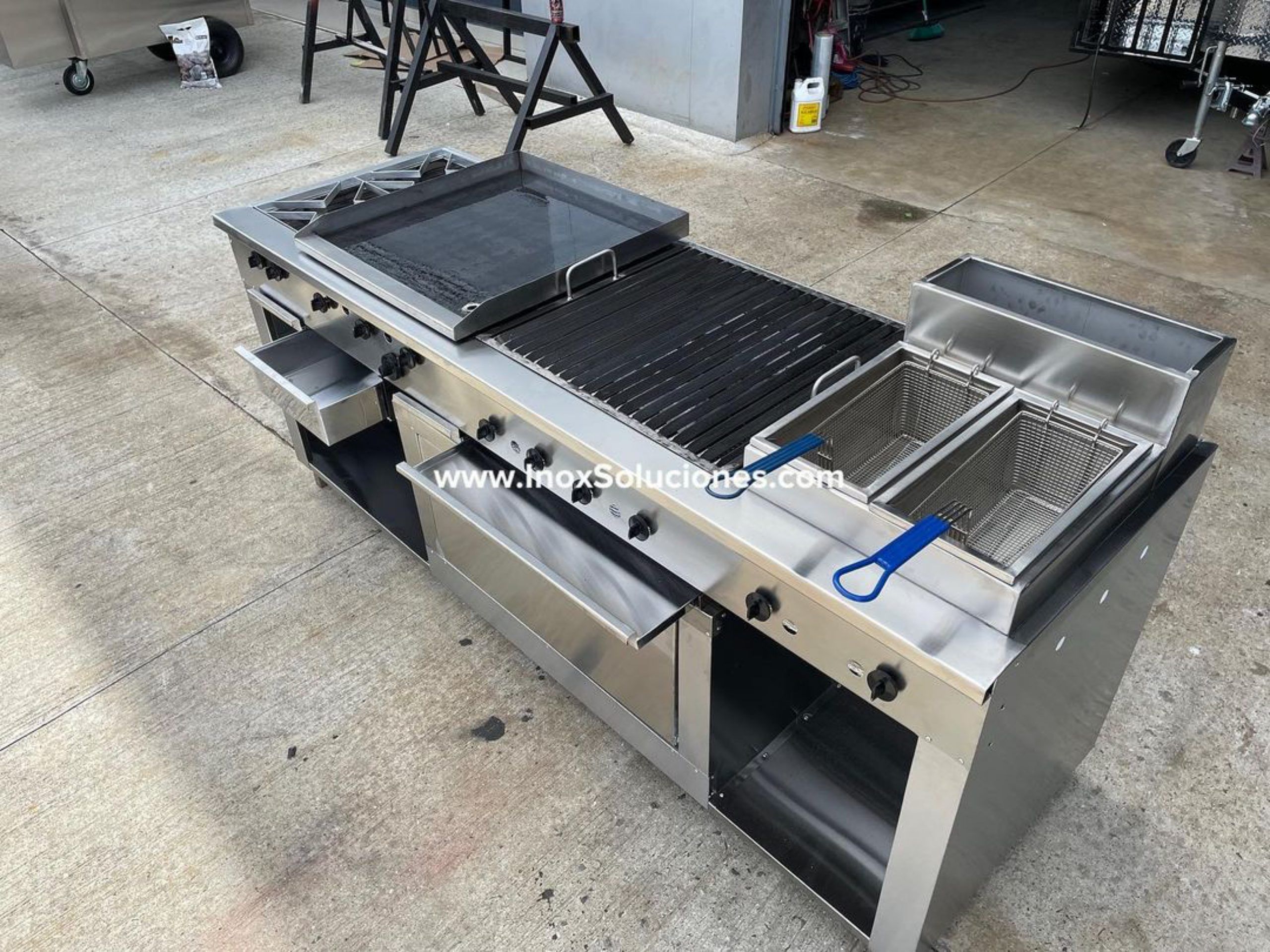 Estufa multifuncional en acero inoxidable 304/AISI 6-1 gratinador y horno con termóstato - Imagen 4
