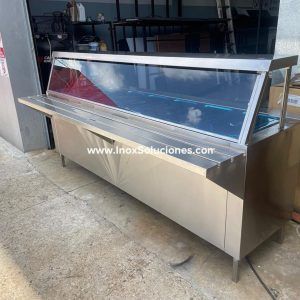 Baño de maria eléctrico en acero inoxidable 304/AISI con 7 bandejas full