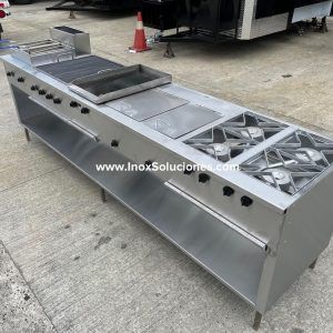 Estufa multifuncional en acero inoxidable 304/AISI 5-1