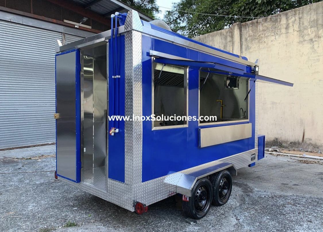 Remolque tipo food truck 12.5 x 6.4 pies = 3.75 x 1.90 mts