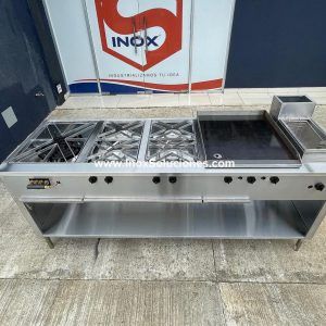 Estufa multifuncional en acero inoxidable 304/ AISI 4-1
