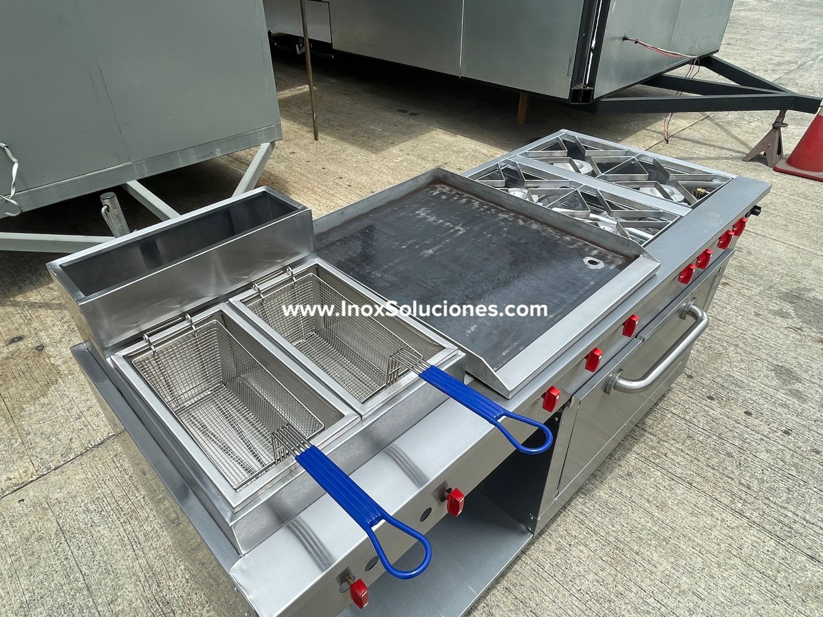 Estufa multifuncional en acero inoxidable 304/AISI 4-1 horno con termóstato - Imagen 5