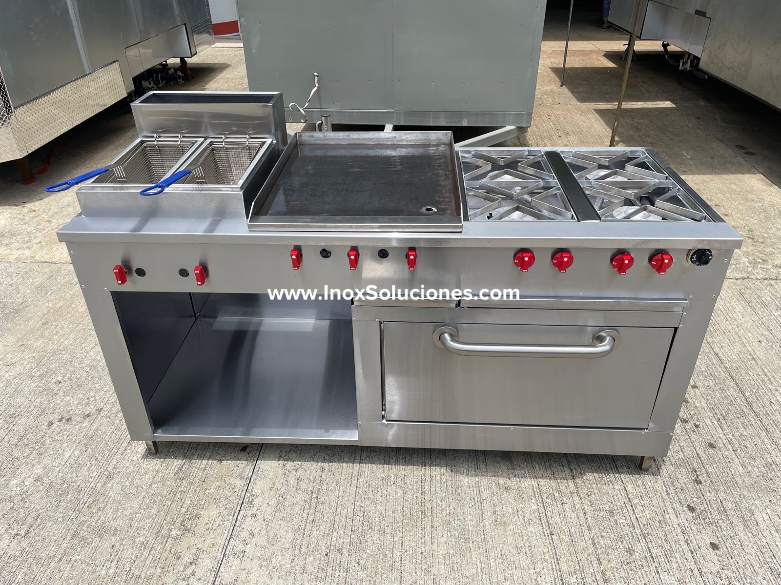 Estufa multifuncional en acero inoxidable 304/AISI 4-1 horno con termóstato - Imagen 2