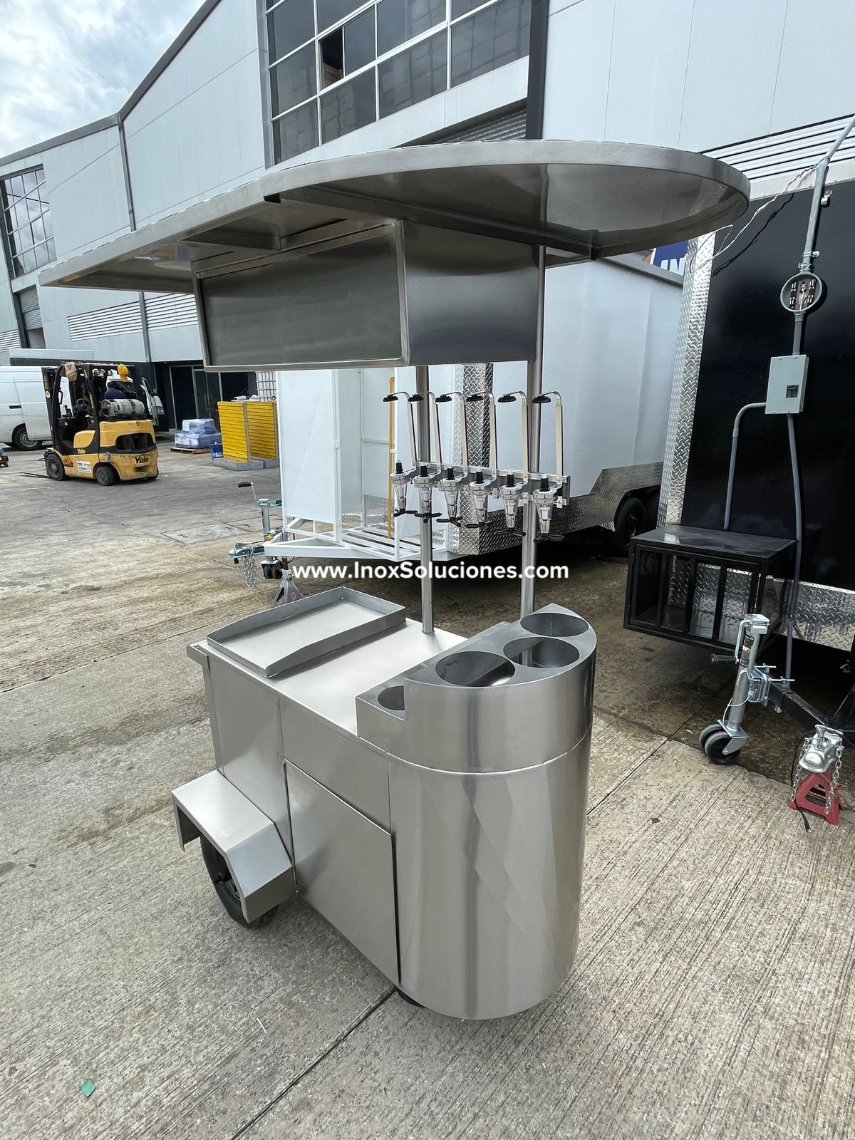 Carretilla para raspados en acero inoxidable satinado 304/AISI