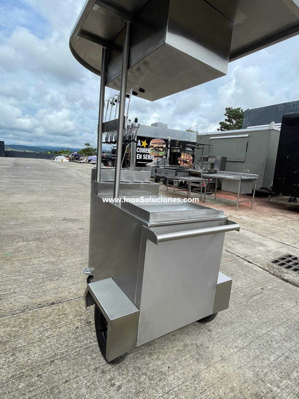 Carretilla para raspados en acero inoxidable satinado 304/AISI - Imagen 5