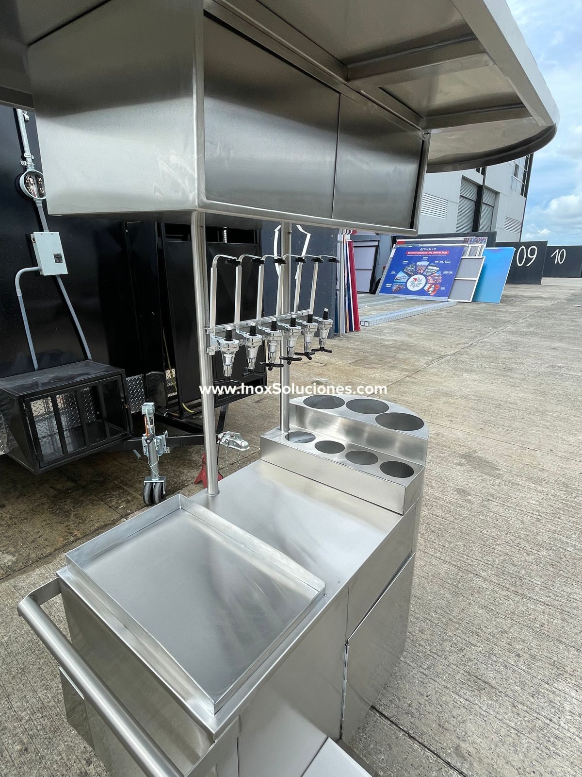 Carretilla para raspados en acero inoxidable satinado 304/AISI - Imagen 7